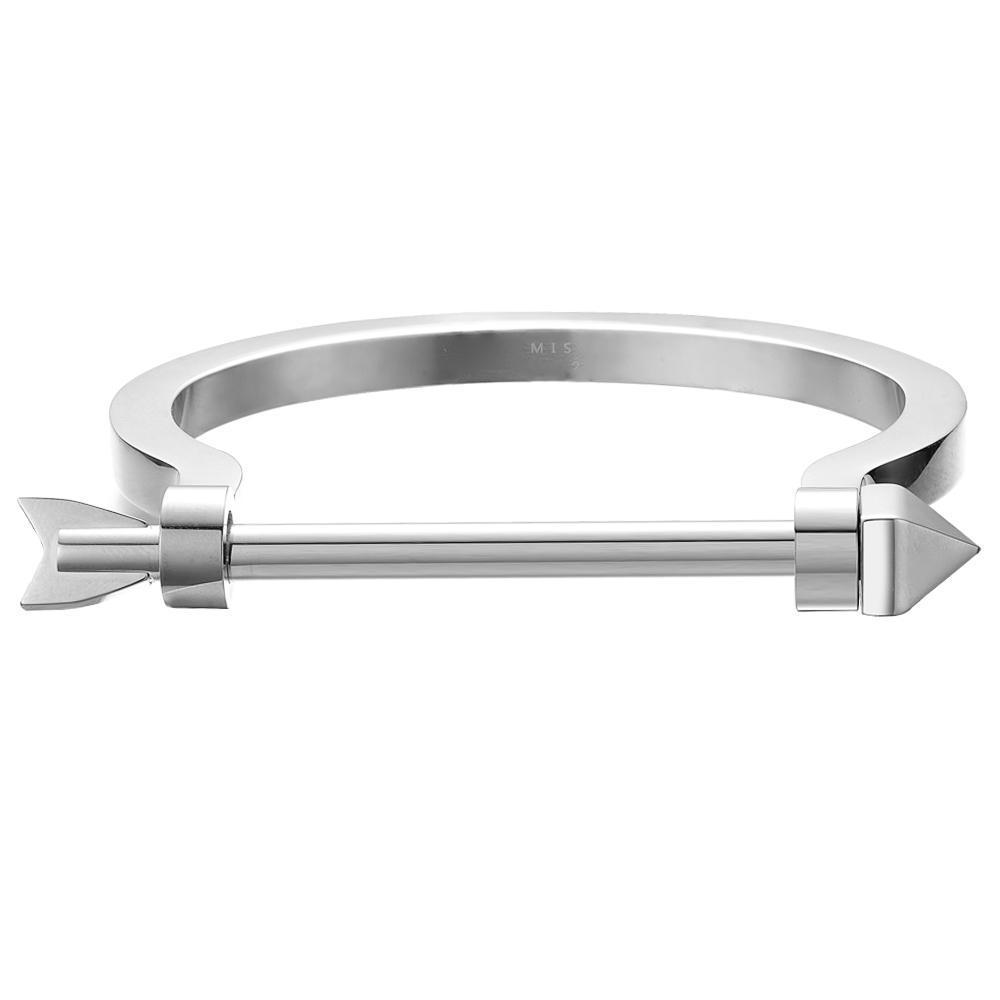 B040 Arrow Stainless Silver Color Steel high quality Bracelet